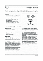 DataSheet TSV631 pdf